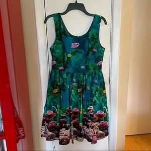 ModCloth Optimistic Effect Aquarium Dress